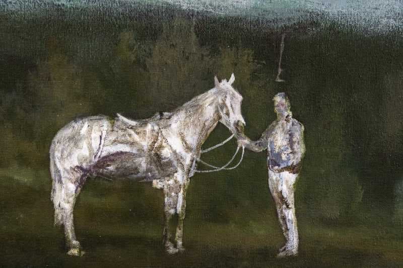 Horse and Rider painting by Peter Hoffer