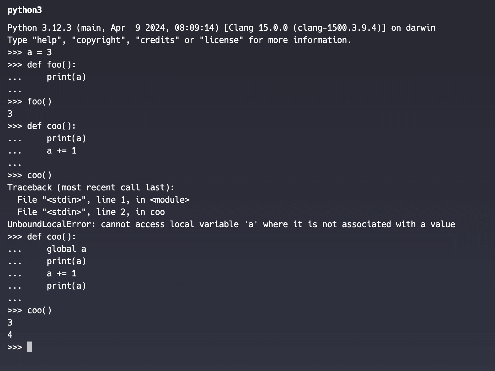 An example of UnboundedError caused by scope change